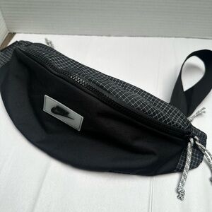 Nike Grid Pattern Black Belt Bag